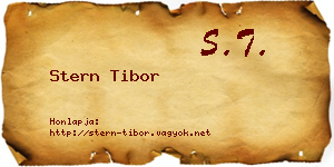 Stern Tibor névjegykártya